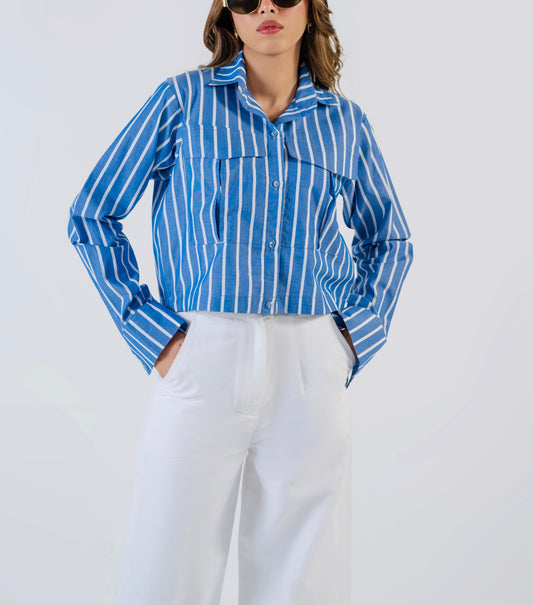 Blue Striped Shirt
