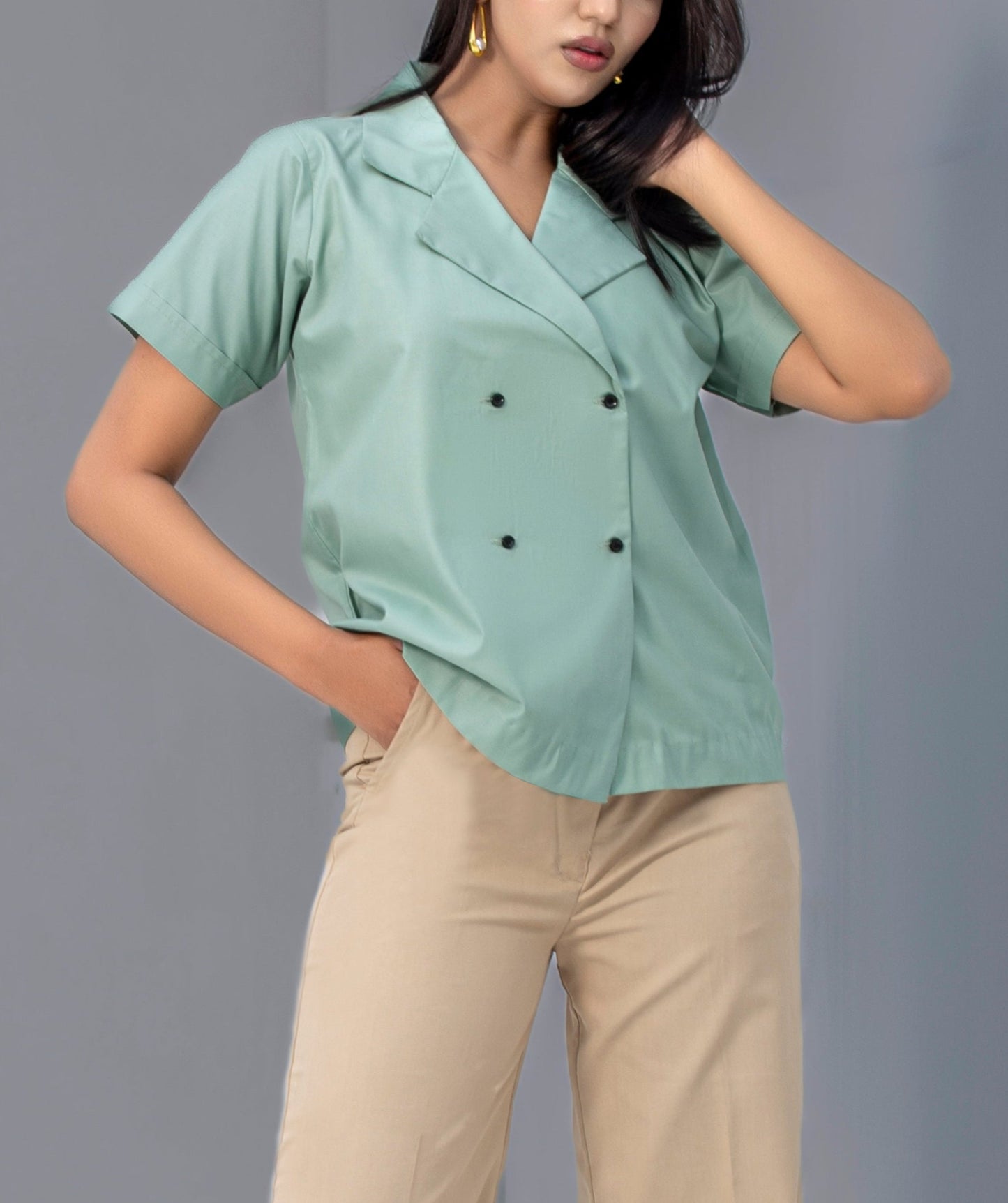 Korean Style Mint Top