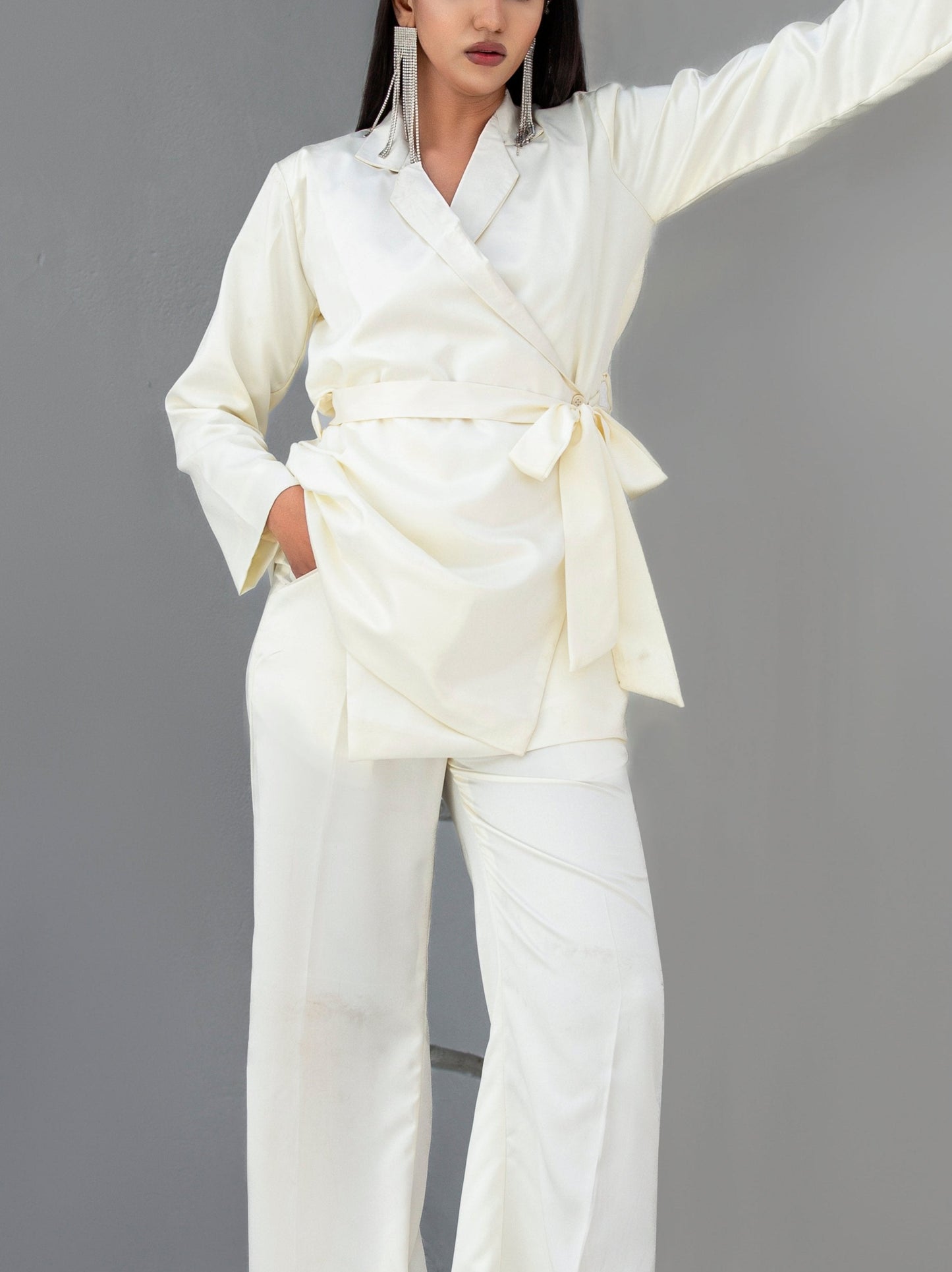 Swan White Suit