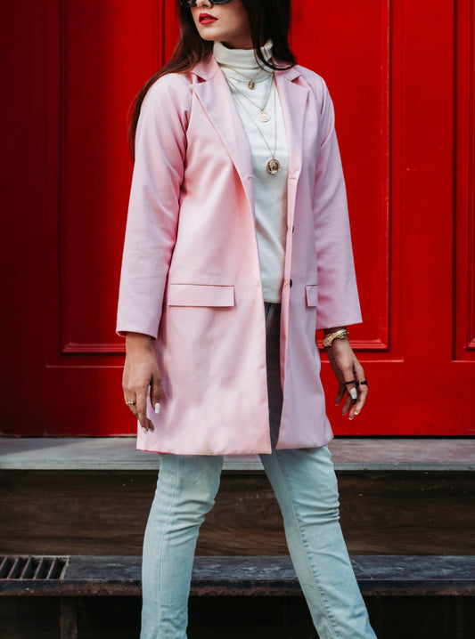 Pink Candy Long Coat