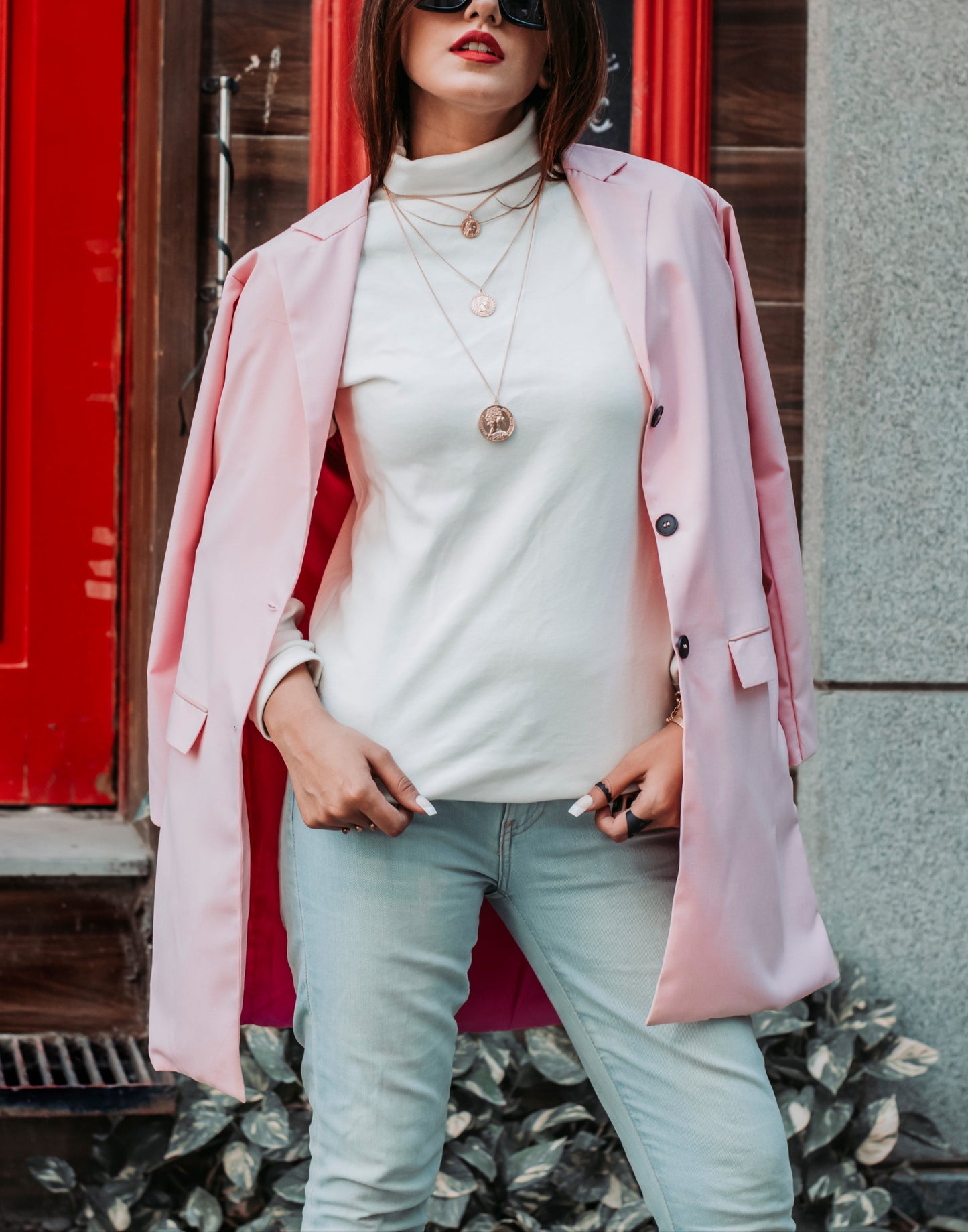 Pink Candy Long Coat